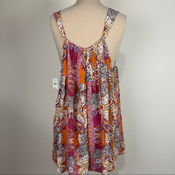 Free People Count Me In Trapeze Tunic Tank Combo M - Picture 3 of 6